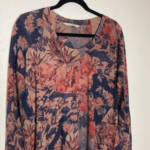 Soft Surroundings Floral Print Long Sleeve Sweater M - Picture 2 of 10